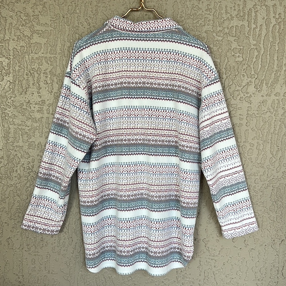 Vintage Kenneth Too Printed Corduroy Button Down Shirt Jacket - Picture 5 of 9
